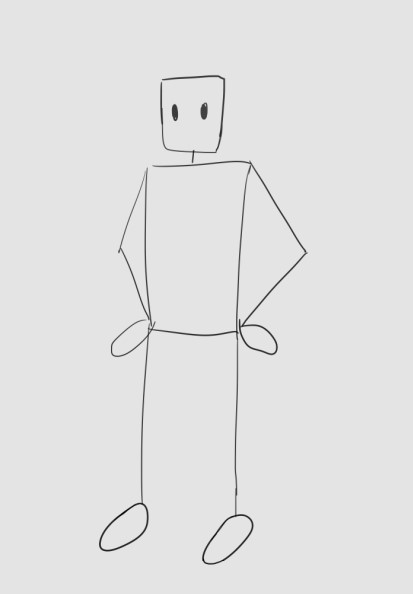 お絵かき練習メモstep11立体を使って体の下書きとする描き方 いろいろ雑記帳